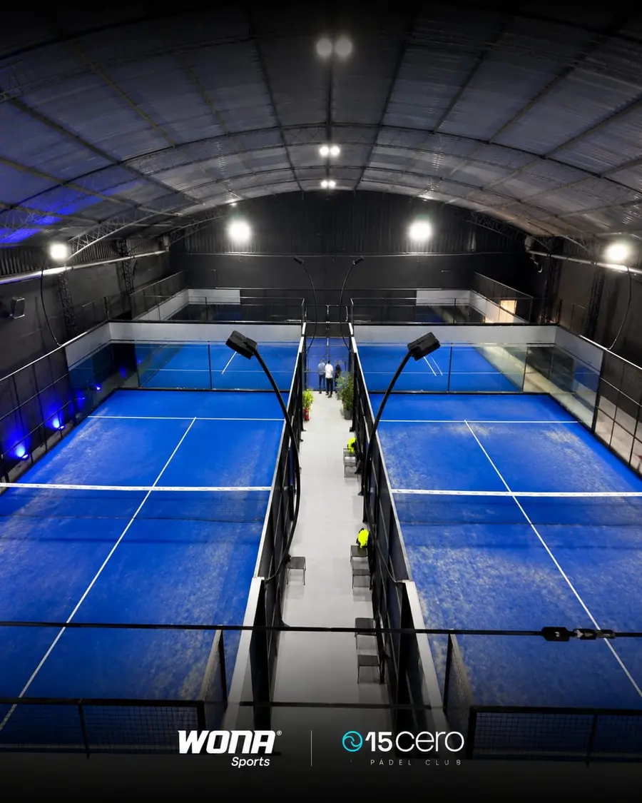 Canchas de pádel cubiertas de 15cero Villa Crespo vistas desde arriba